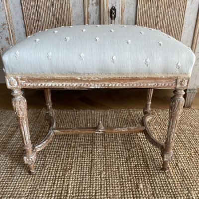 Large 19th Century French Stool
